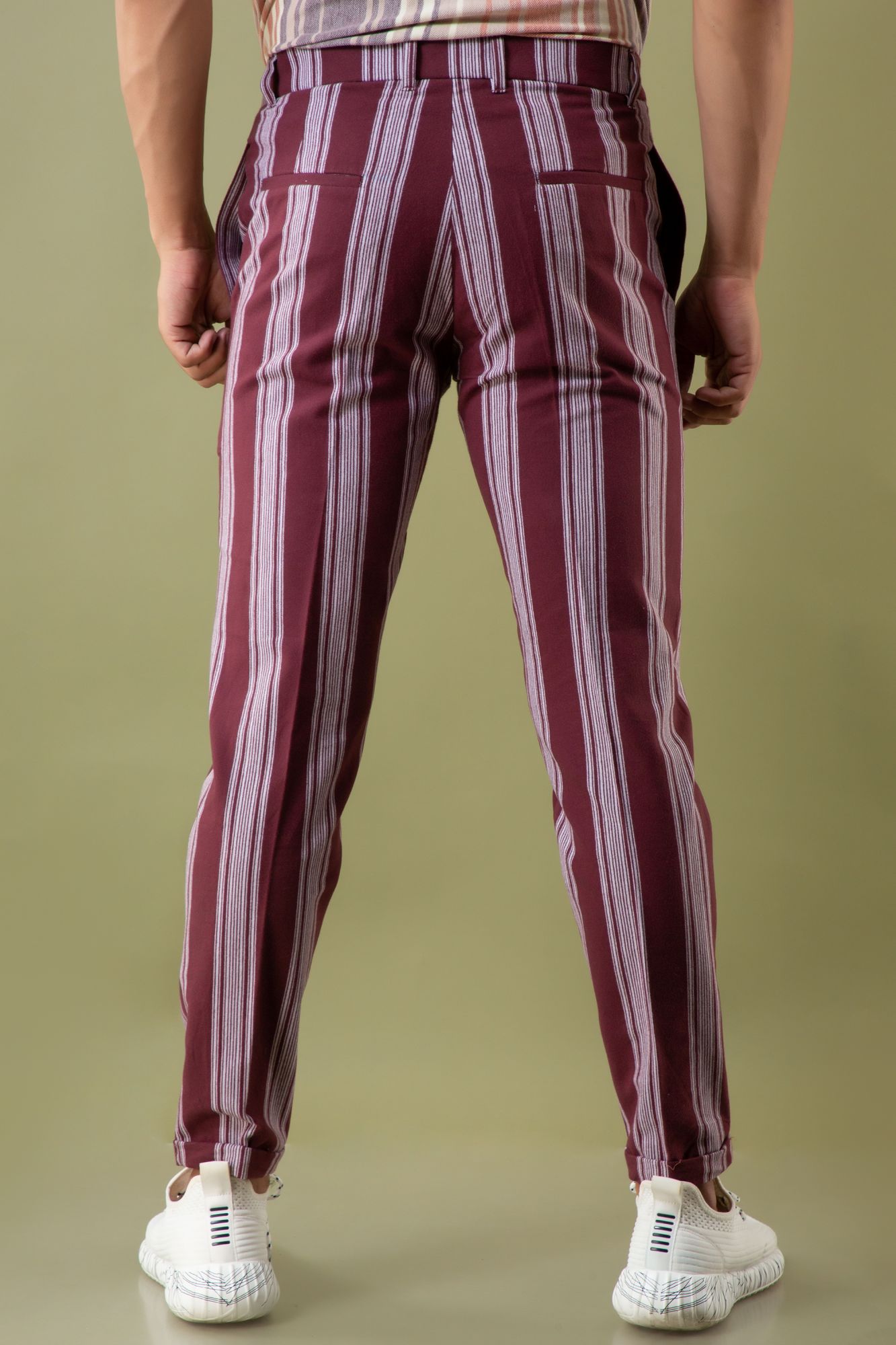 Striped Tailored Fit Pants