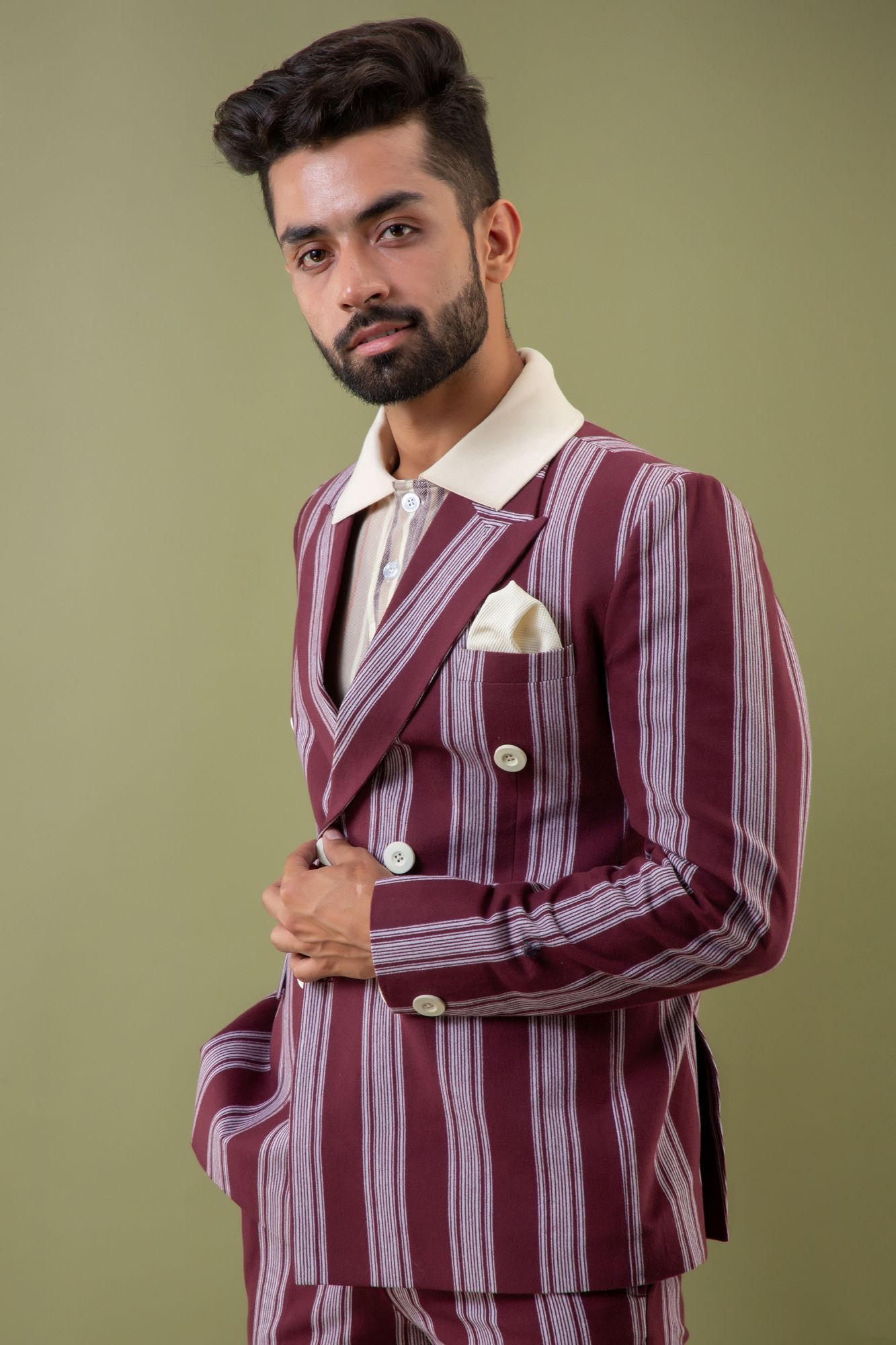 Striped Tailored Blazer