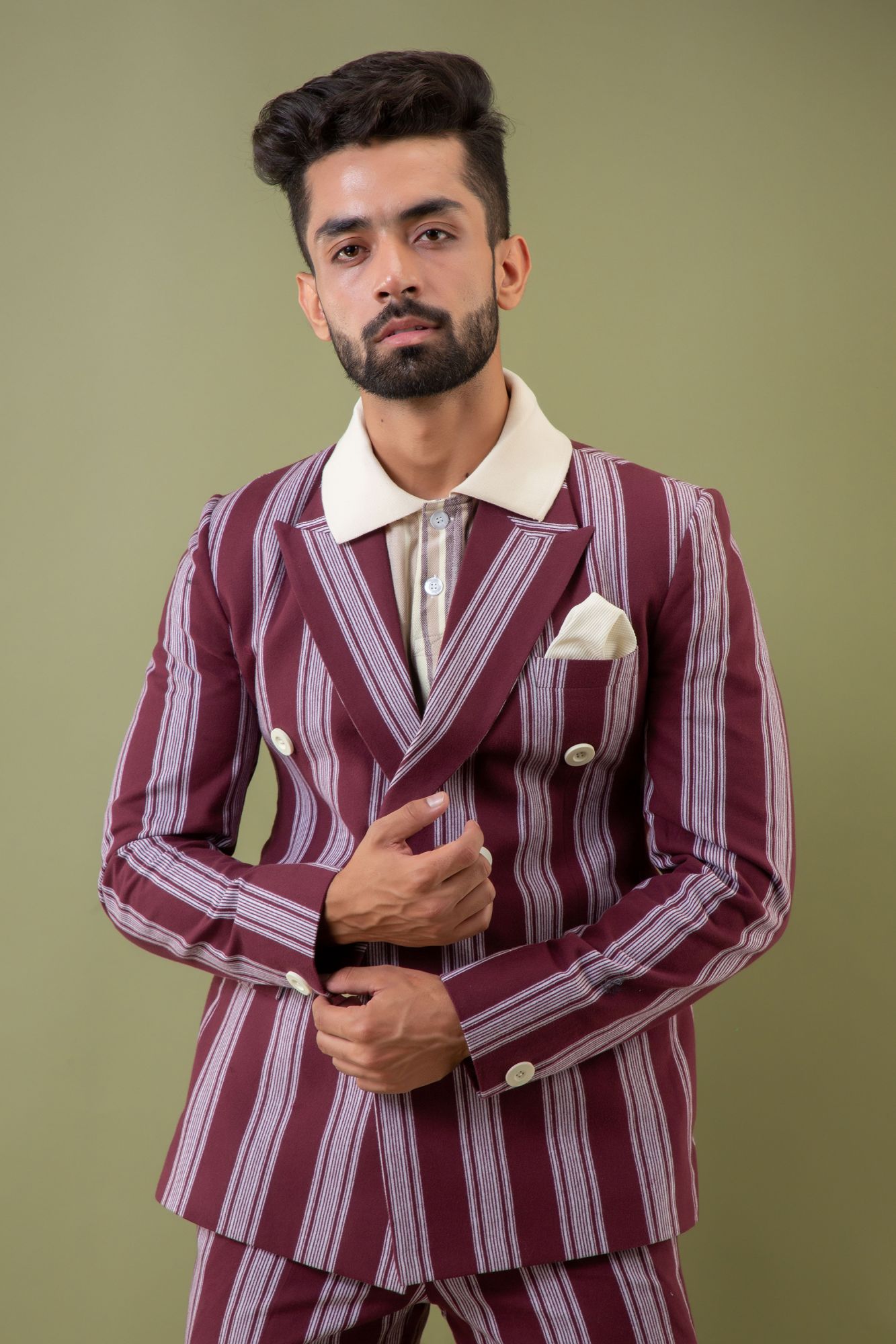 Striped Tailored Blazer