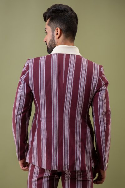 Striped Tailored Blazer
