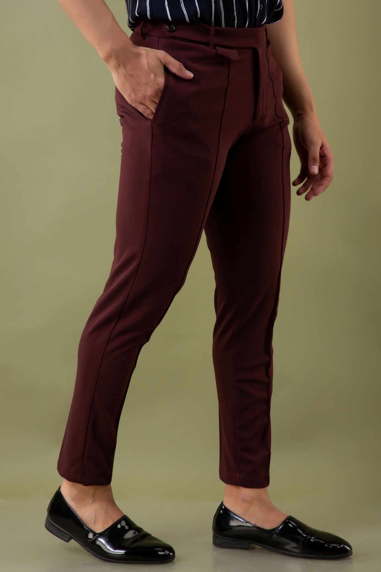Tapered Fit Pants In Hickory