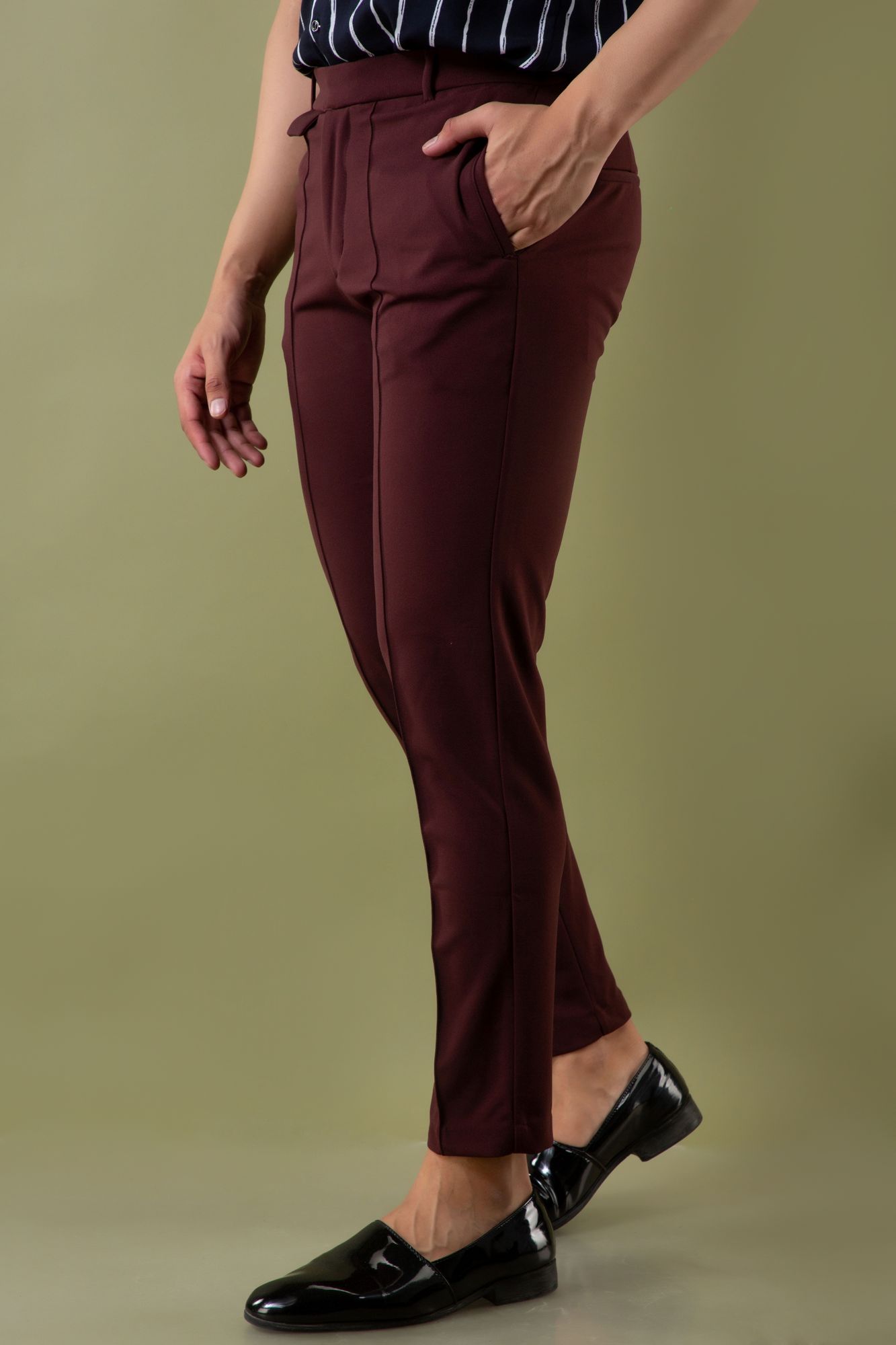 Tapered Fit Pants In Hickory