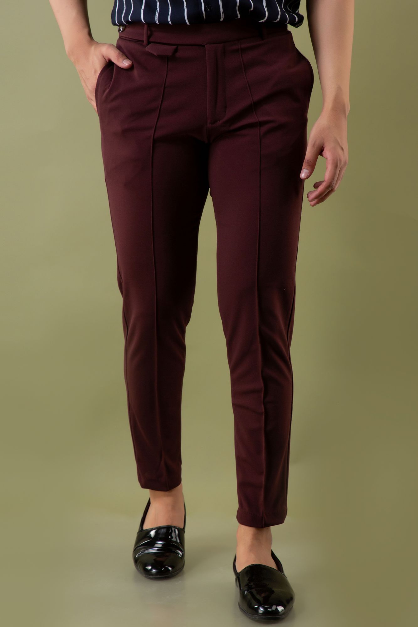 Tapered Fit Pants In Hickory