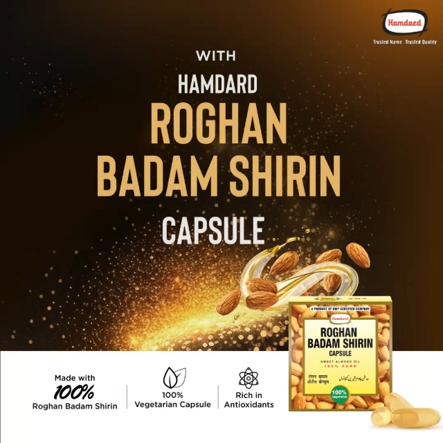 Raughan-E-Badam Shireen Capsule Hamdard 60caps