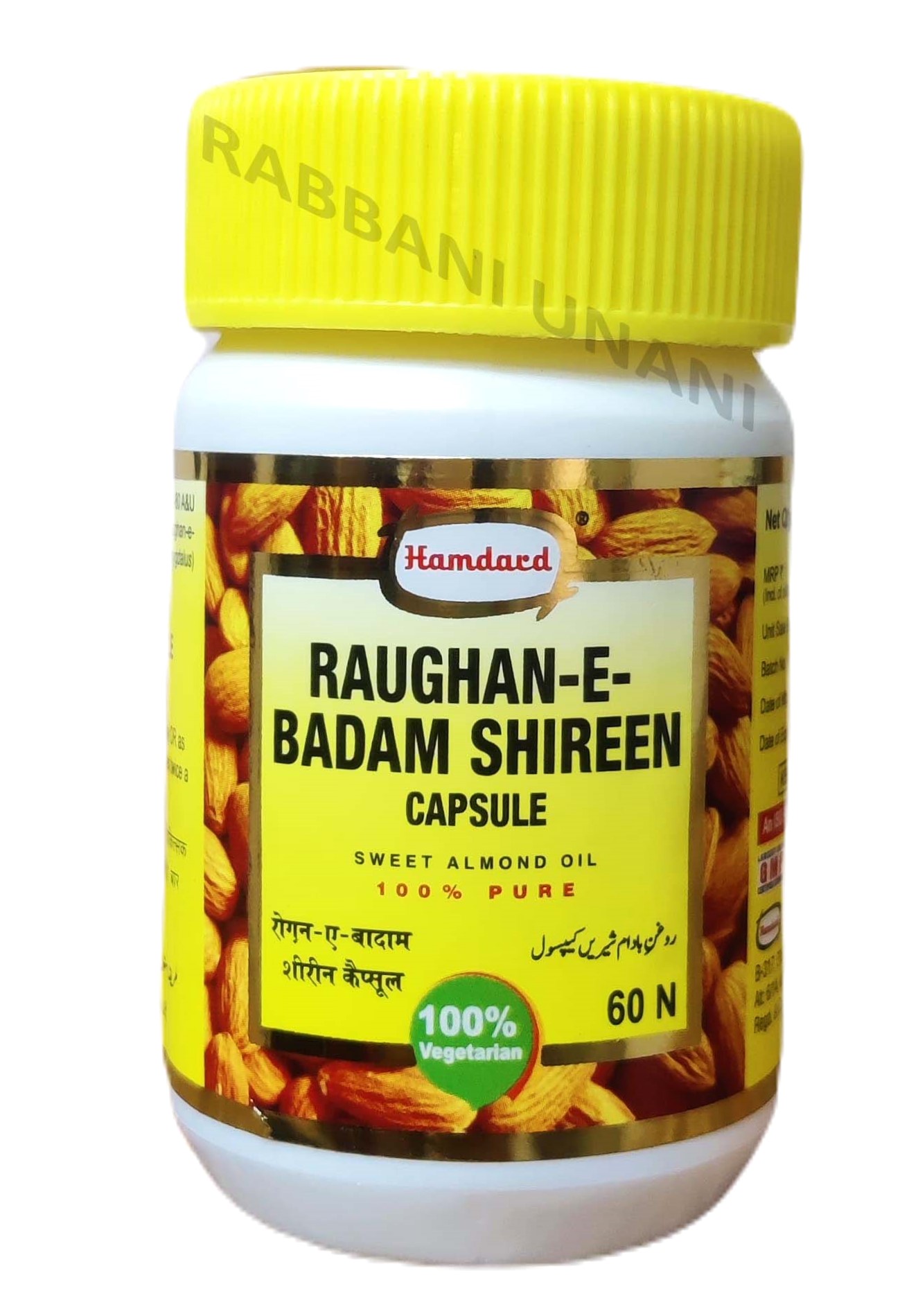 Raughan-E-Badam Shireen Capsule Hamdard 60caps
