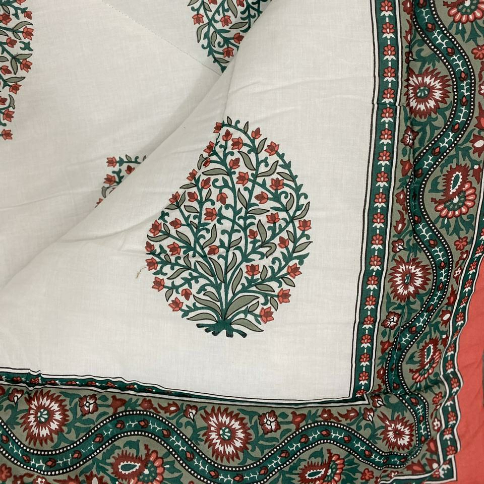 Jaipuri Hand Block Pure Cotton Double