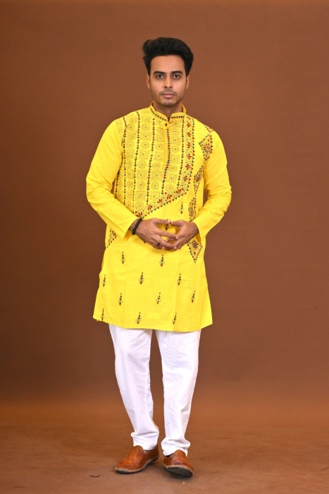 Cotton Kantha Kurta
