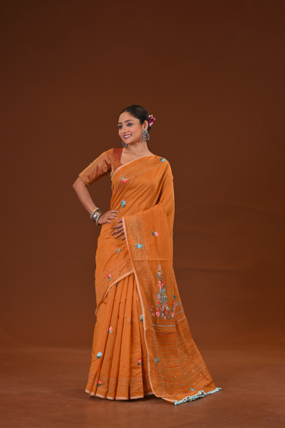 Bulian Stitch Saree