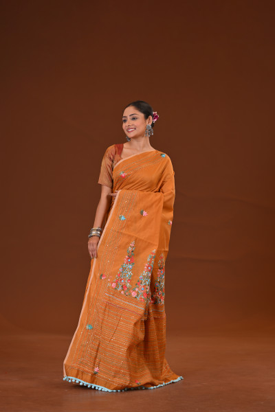 Bulian Stitch Saree