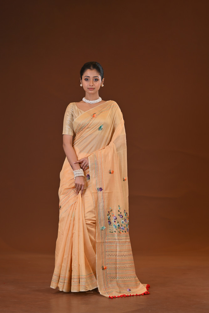 Bulian Stitch Saree
