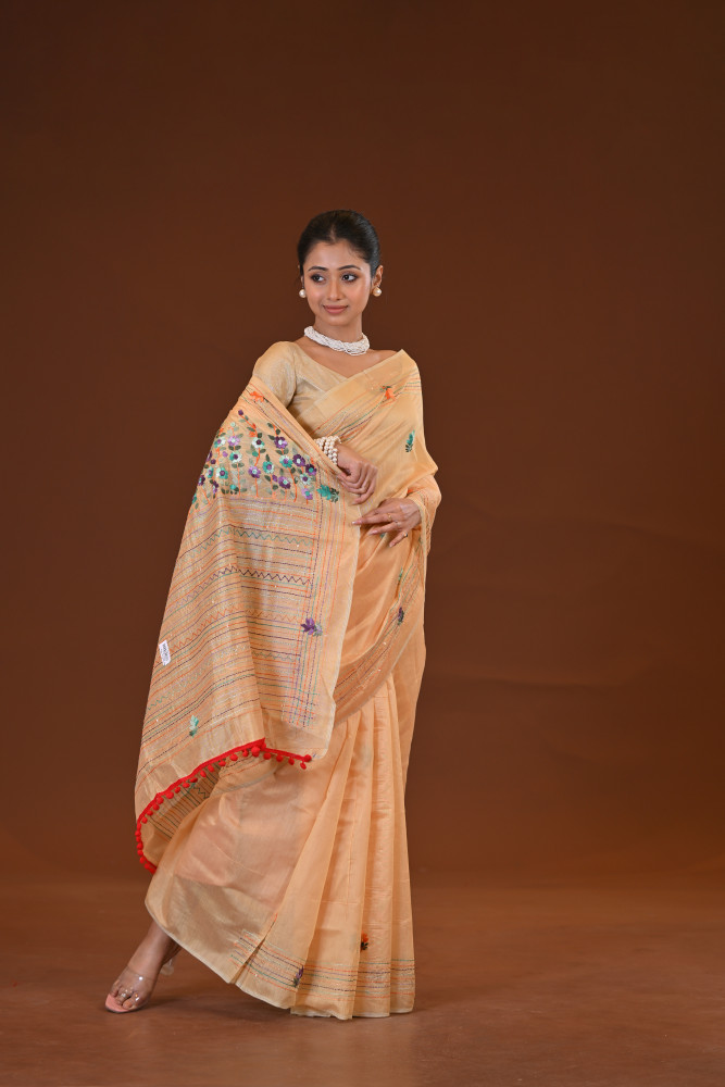 Bulian Stitch Saree