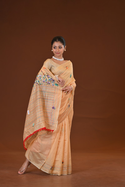 Bulian Stitch Saree