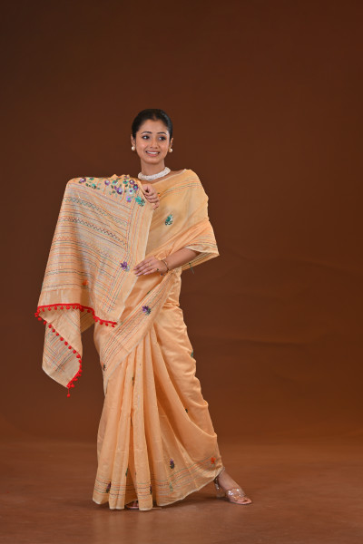 Bulian Stitch Saree