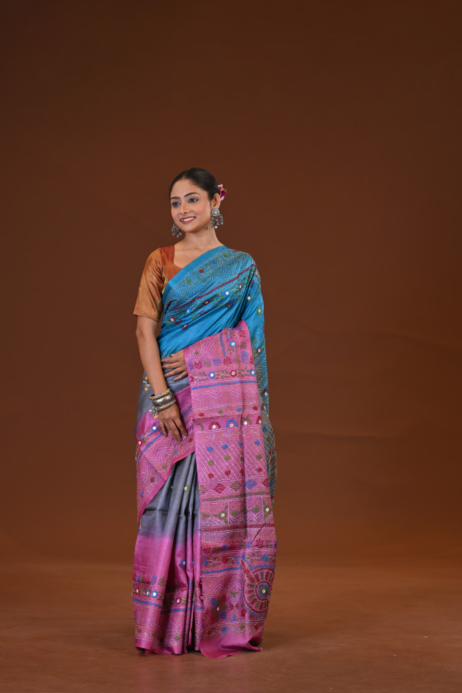 Tussar Diy Lambani Saree