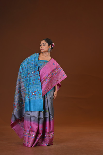 Tussar Diy Lambani Saree