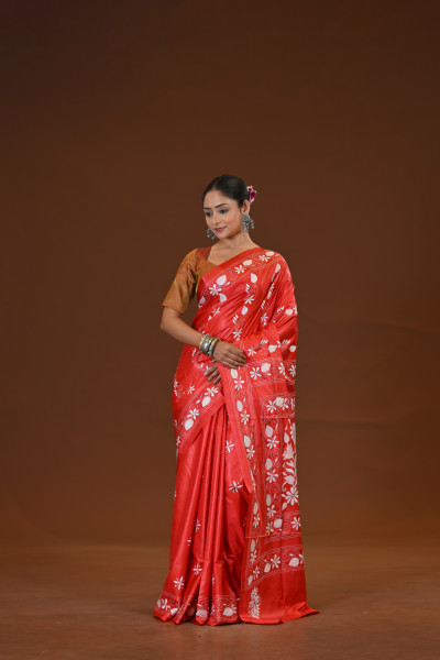 Blended Silk Kantha Saree