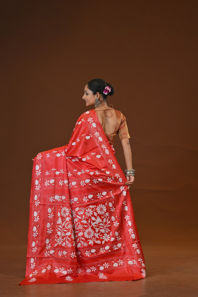 Blended Silk Kantha Saree