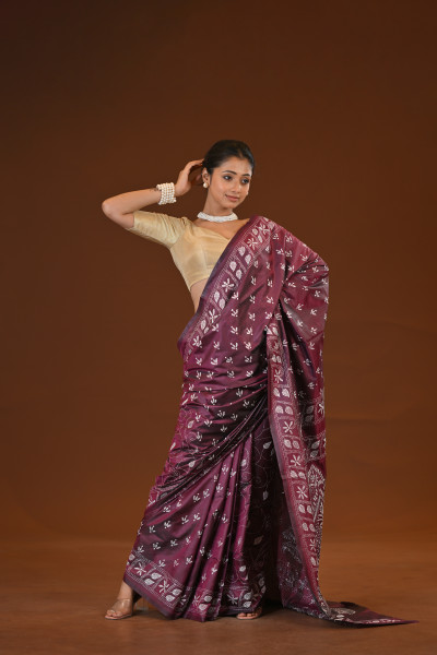 Blended Silk Kantha Saree