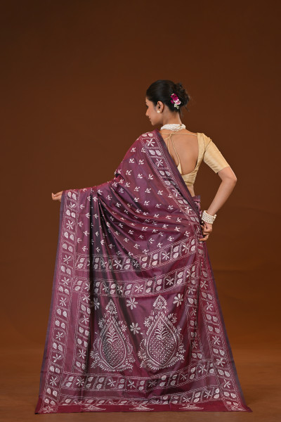 Blended Silk Kantha Saree