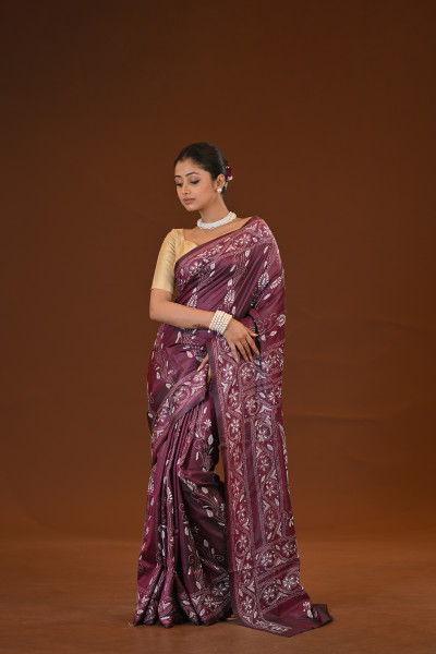 Blended Silk Kantha Saree