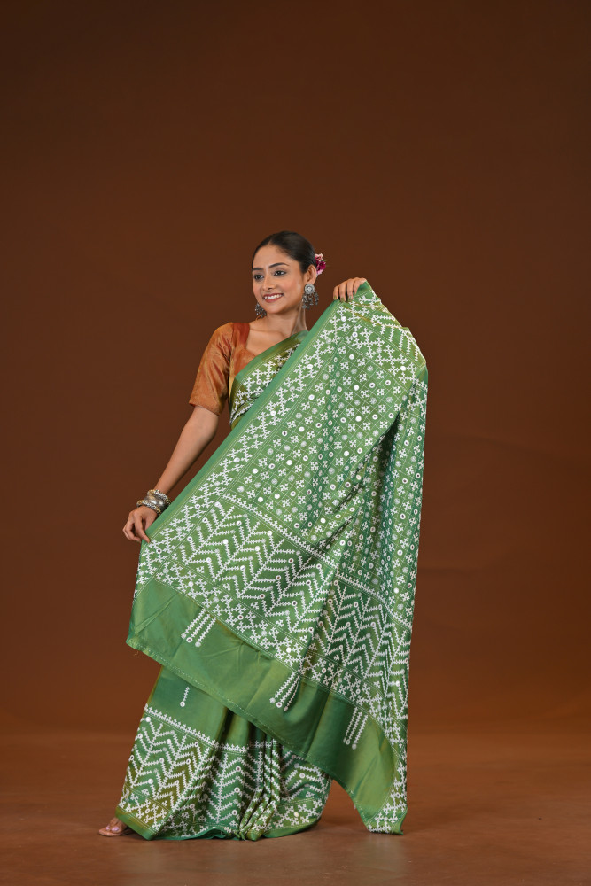 Blended Silk Kantha Saree
