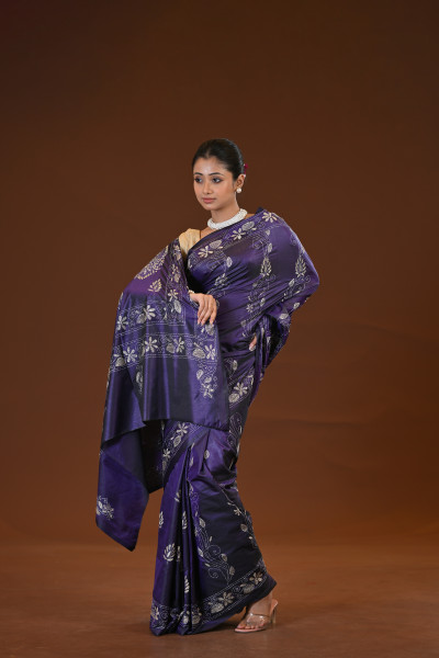 Blended Silk Kantha Saree