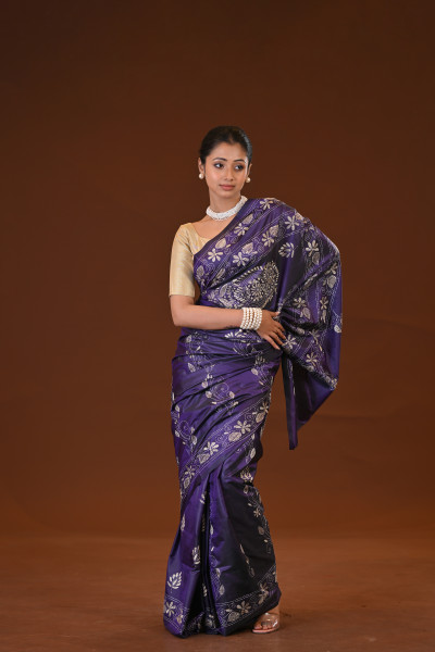 Blended Silk Kantha Saree