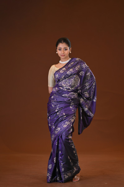 Blended Silk Kantha Saree