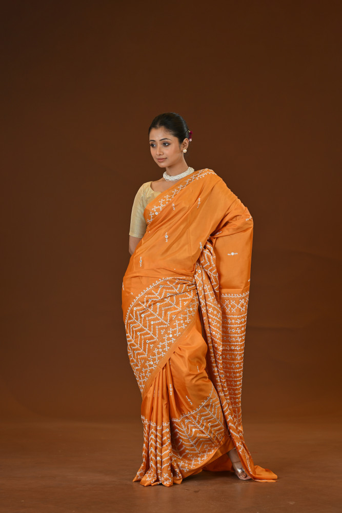 Blended Silk Kantha Saree