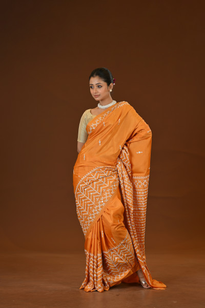 Blended Silk Kantha Saree