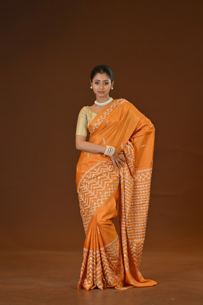 Blended Silk Kantha Saree