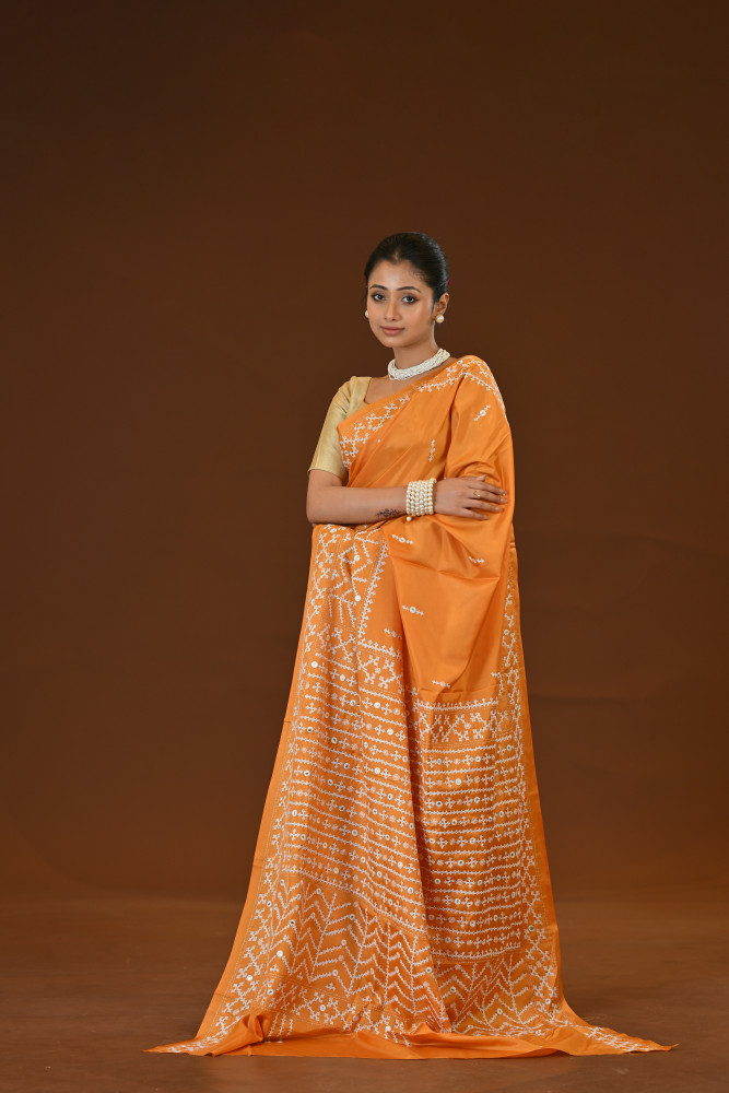 Blended Silk Kantha Saree