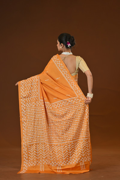 Blended Silk Kantha Saree