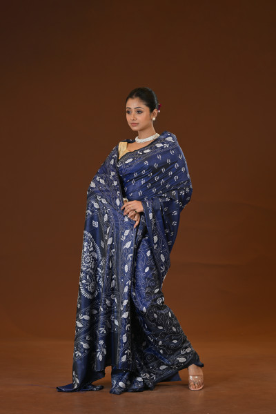 Blended Silk Kantha Saree