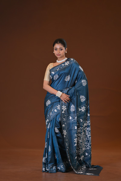 Blended Silk Kantha Saree