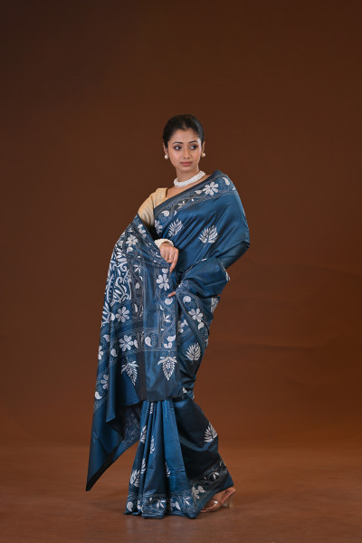 Blended Silk Kantha Saree