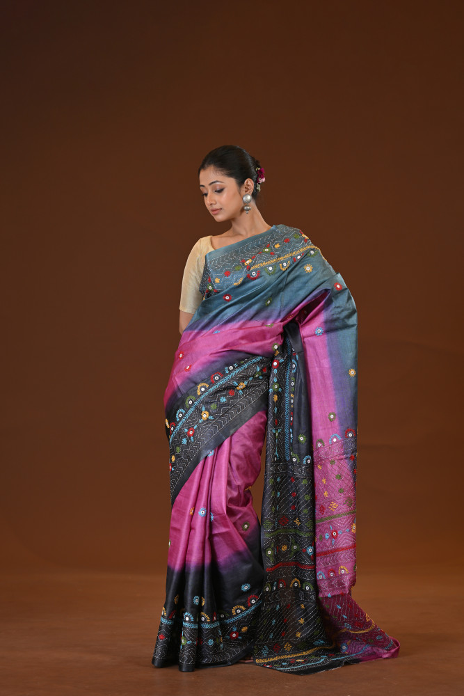 Tussar Diy Lambani Saree