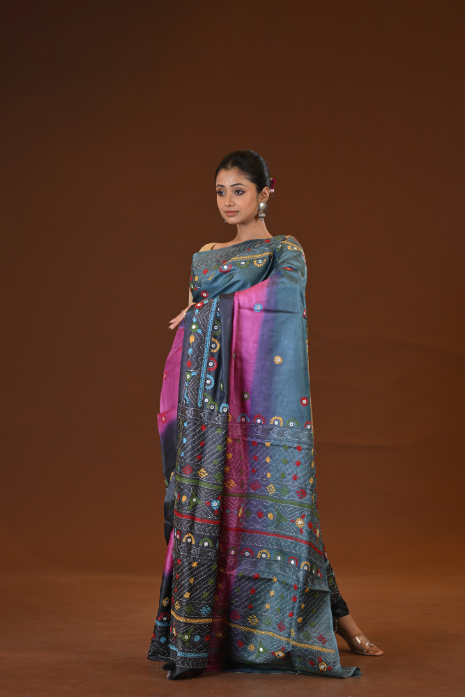 Tussar Diy Lambani Saree