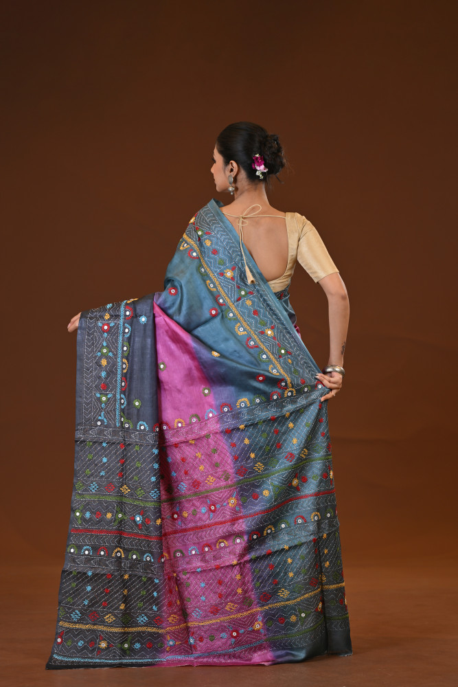 Tussar Diy Lambani Saree