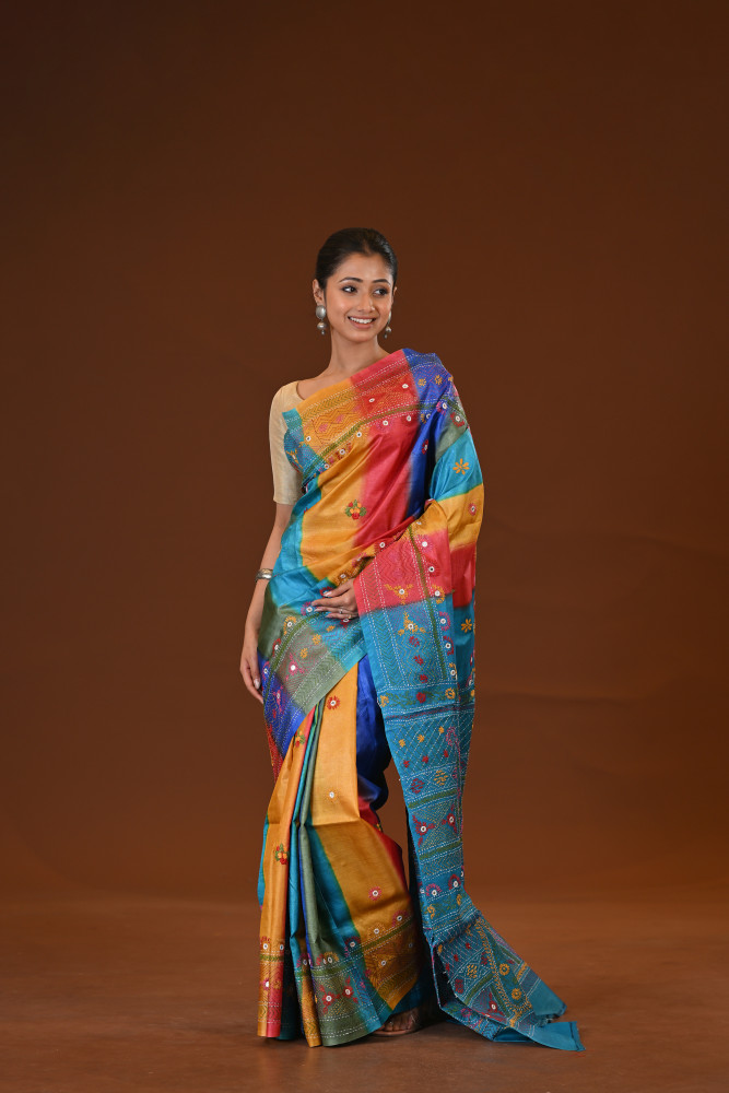 Tussar Diy Lambani Saree