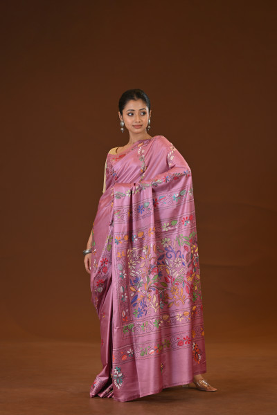Blended Silk Kantha Saree