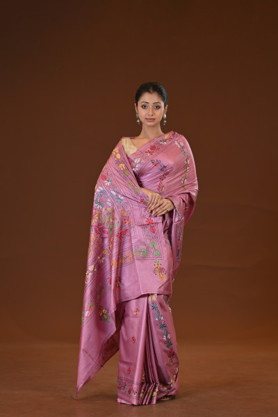 Blended Silk Kantha Saree