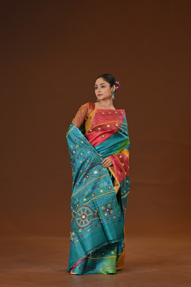 Tussar Diy Lambani Saree