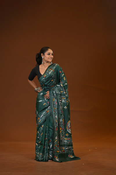 Blended Silk Kantha Saree
