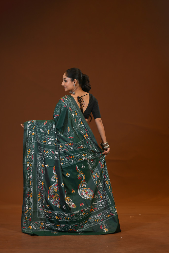 Blended Silk Kantha Saree