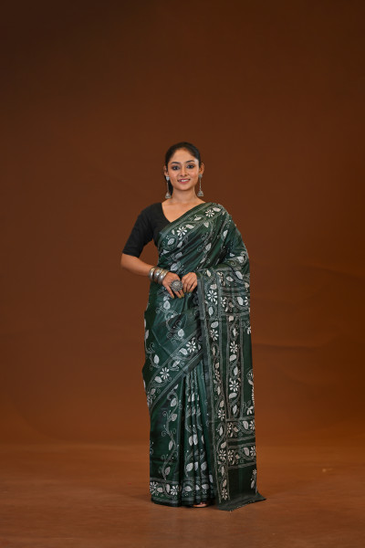 Blended Silk Kantha Saree