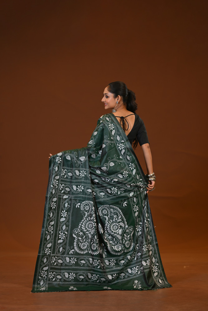 Blended Silk Kantha Saree