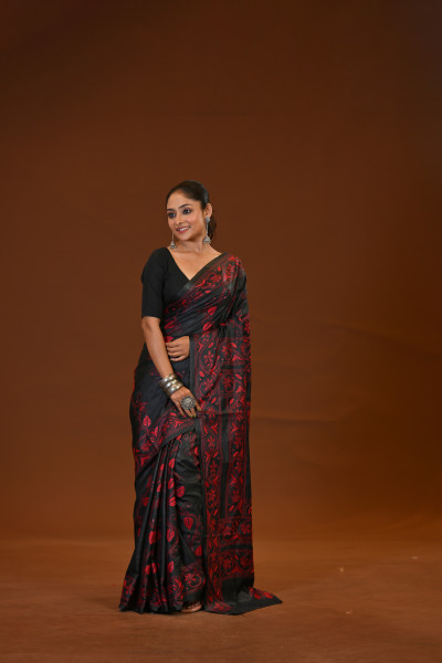 Blended Silk Kantha Saree