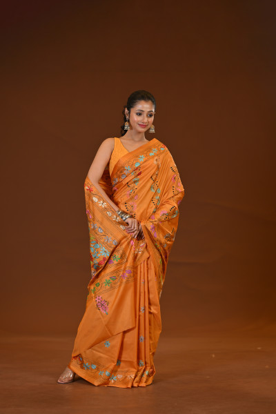Blended Silk Kantha Saree