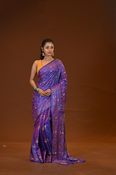 Blended Silk Kantha Saree